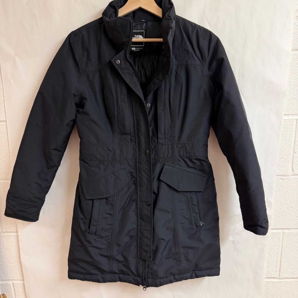 North Face Arctic Goose Down Parka Hyvent Jacket Black Womens S Gorpcore Outdoor